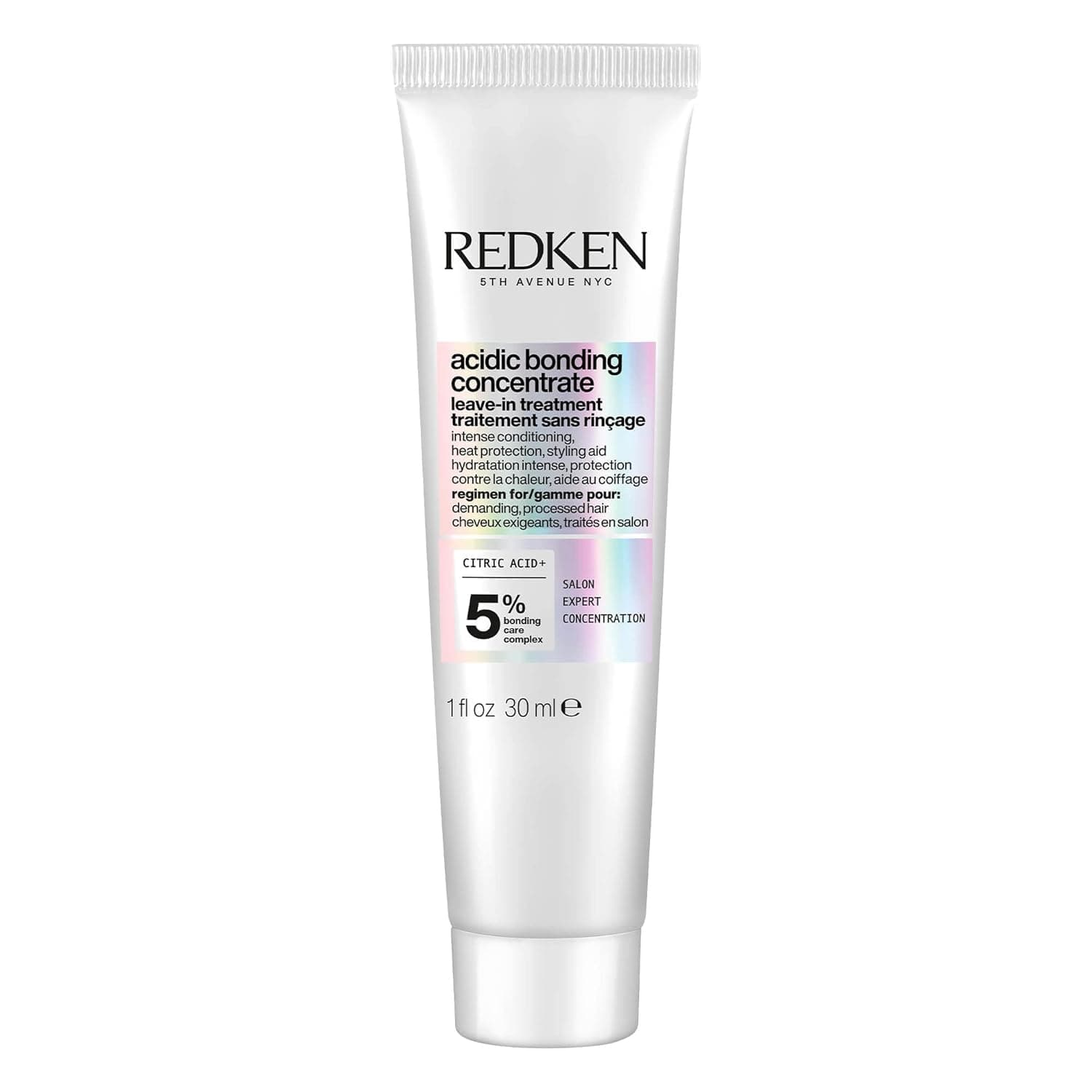 Redken Acidic Bonding Concentrate Leave In Conditioner - For Weak & Damaged Hair, Bond Building & Strengthening Hair Repair Treatment, Smooths & Provides Heat Protection