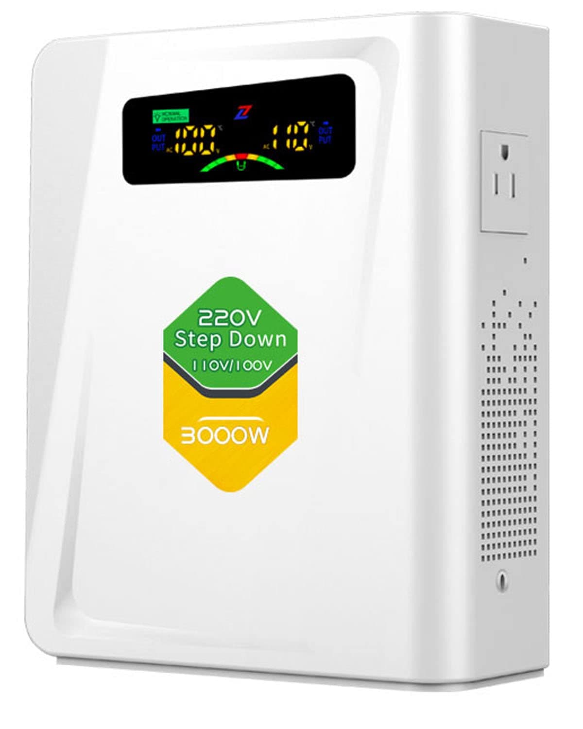 ZHENGXI Power Converters 220v to 110v Step Down Transformer Voltage 3000w, No Noise, Ten Protection Functions, Suit for Air Fryer, Coffee Maker,for US Appliance Used in Europe