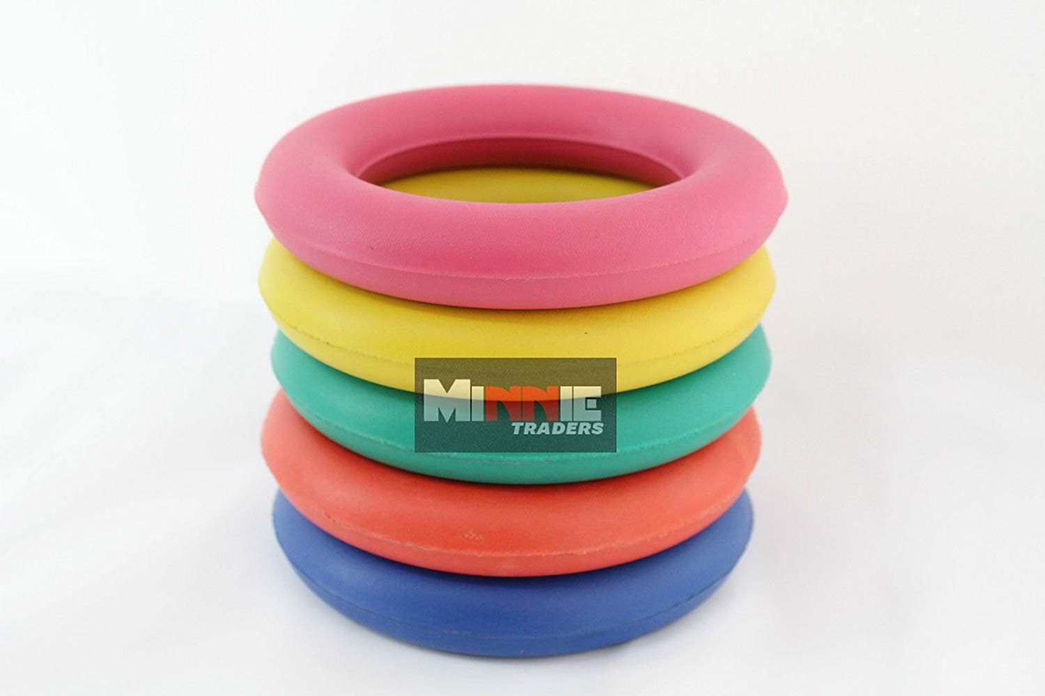 DON Tennikoit Ring Traditional Garden Throwing Game Pack Of 5 Colour Quoits