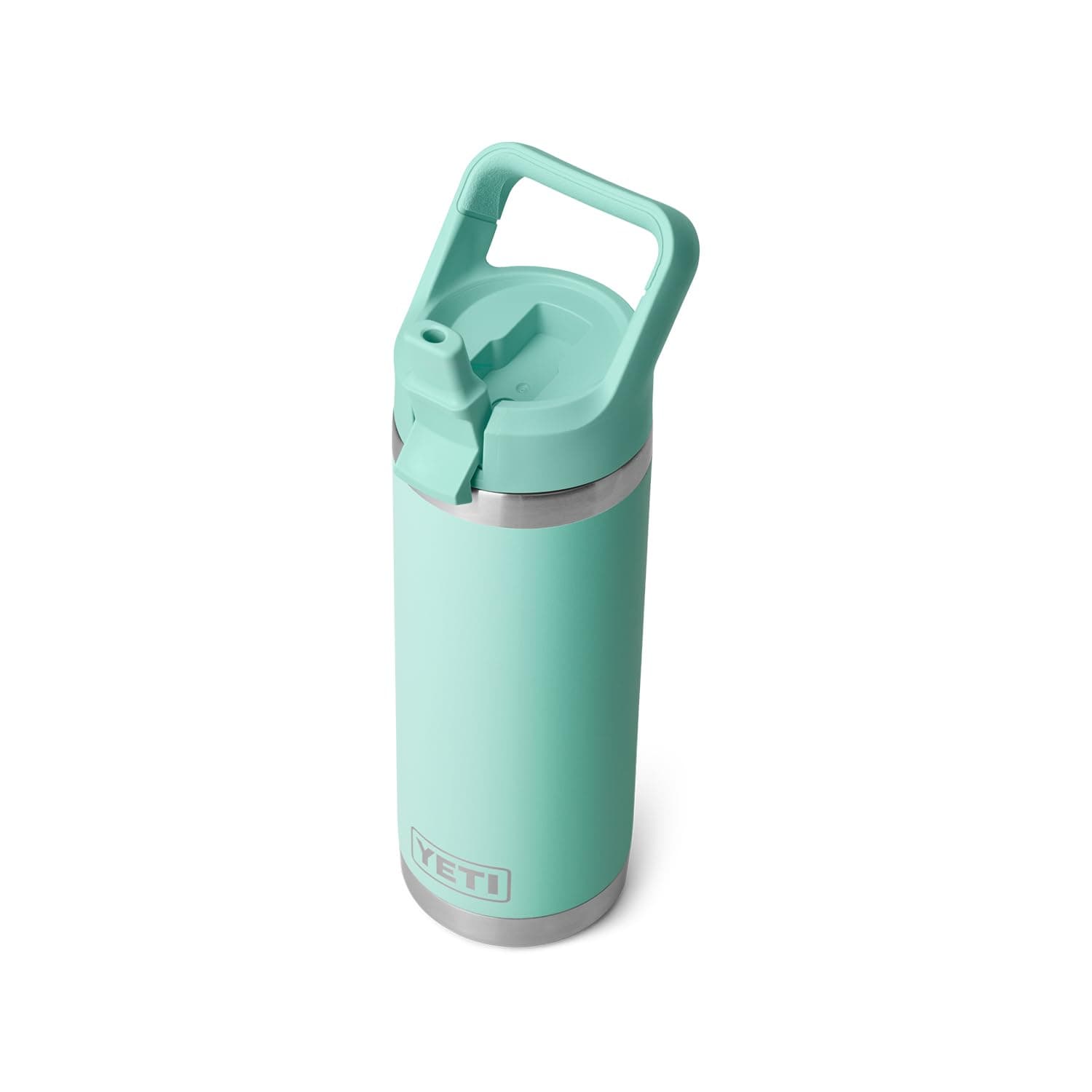 Rambler 18 oz Bottle, Vacuum Insulated, Stainless Steel with Straw Cap, Seafoam