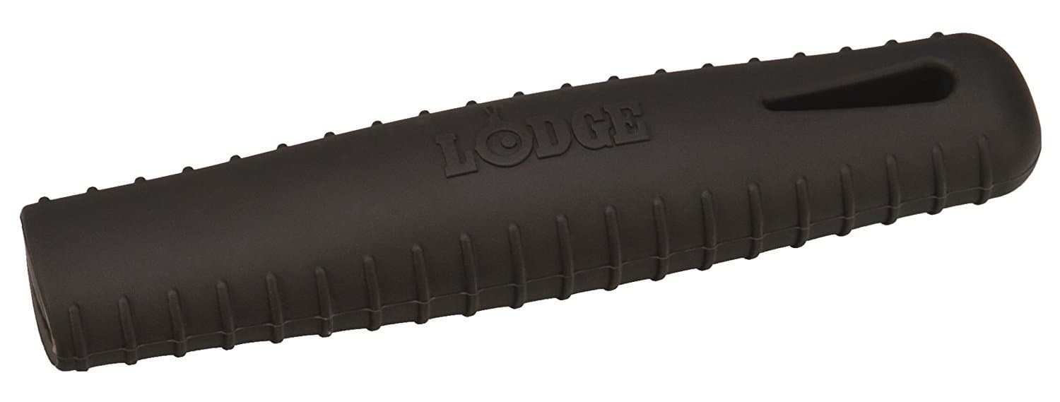 Lodge Silicone Hot Handle Holder - Dishwasher Safe Hot Handle Holder Designed for Lodge Carbon Steel Pan Products - Reusable Heat Protection Up to 500° - Black