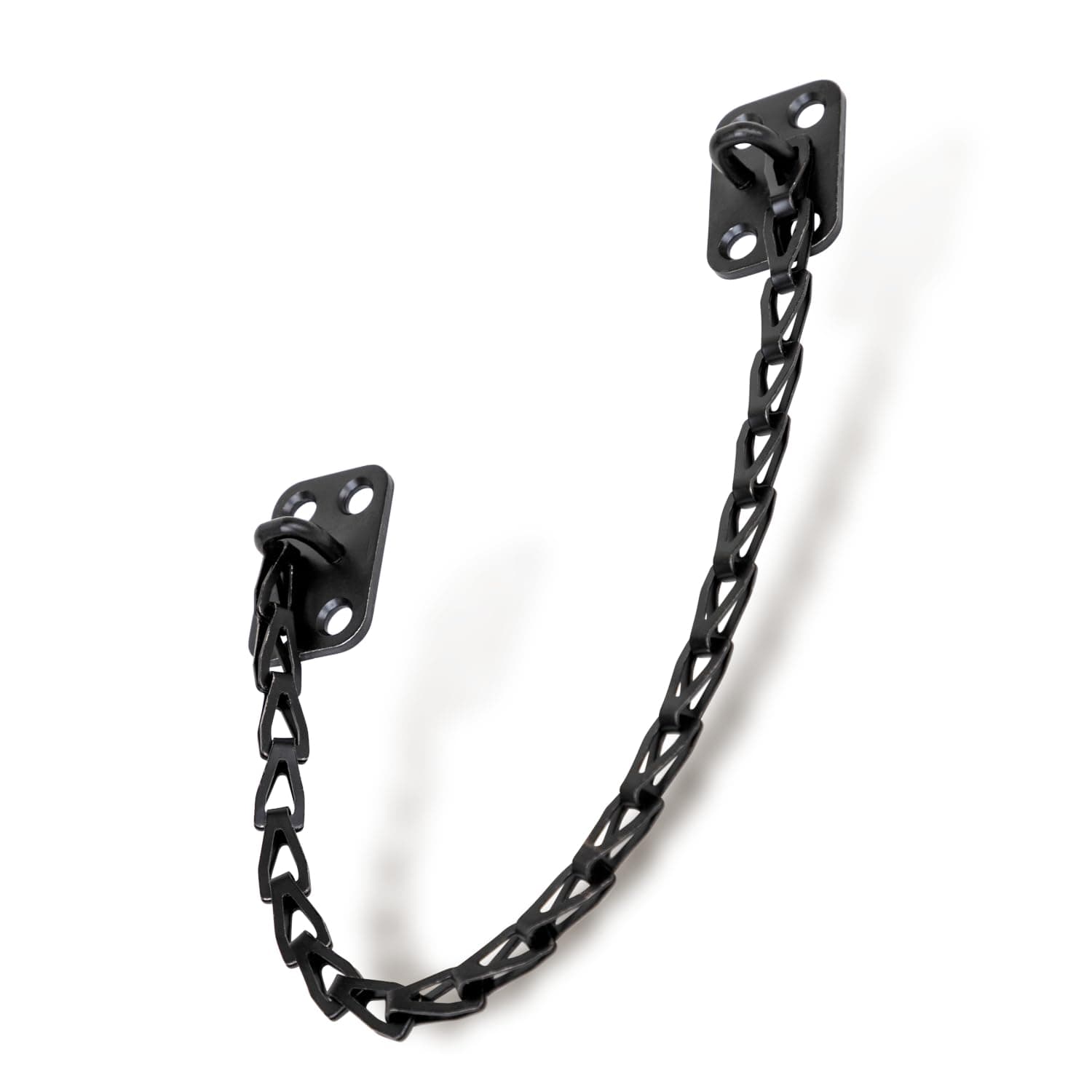 MEGA HANDLES Transom Chain 12-Inch Door Chain Stopper for Transom Windows, Cabinet Door Restraint, Chain Lid Support - Durable Transom Window Hardware for Enhanced Safety and Control - Matte Black