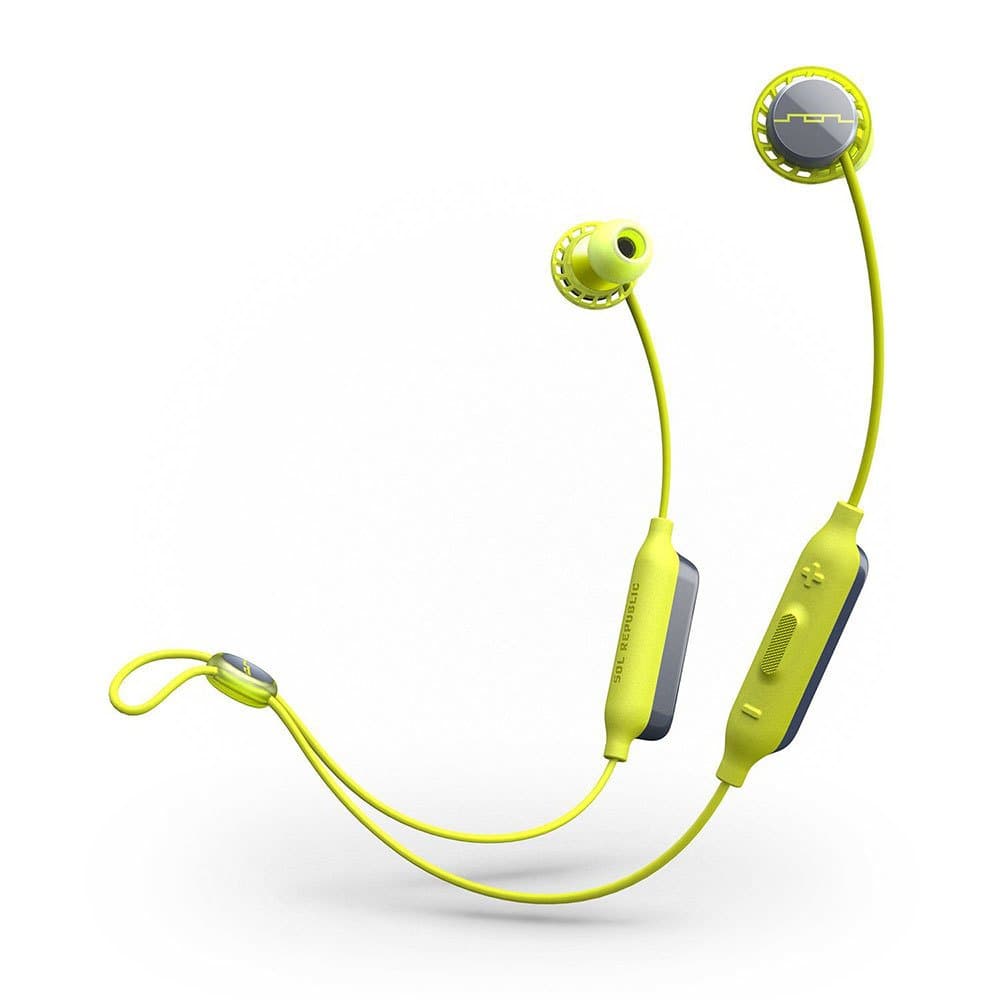 SOL REPUBLIC, SOL-EP1170 Relays Sport Wireless Bluetooth Headphones - Long Battery Life, Noise isolation and Premium Sound, Lime (SOL-EP1170LM)
