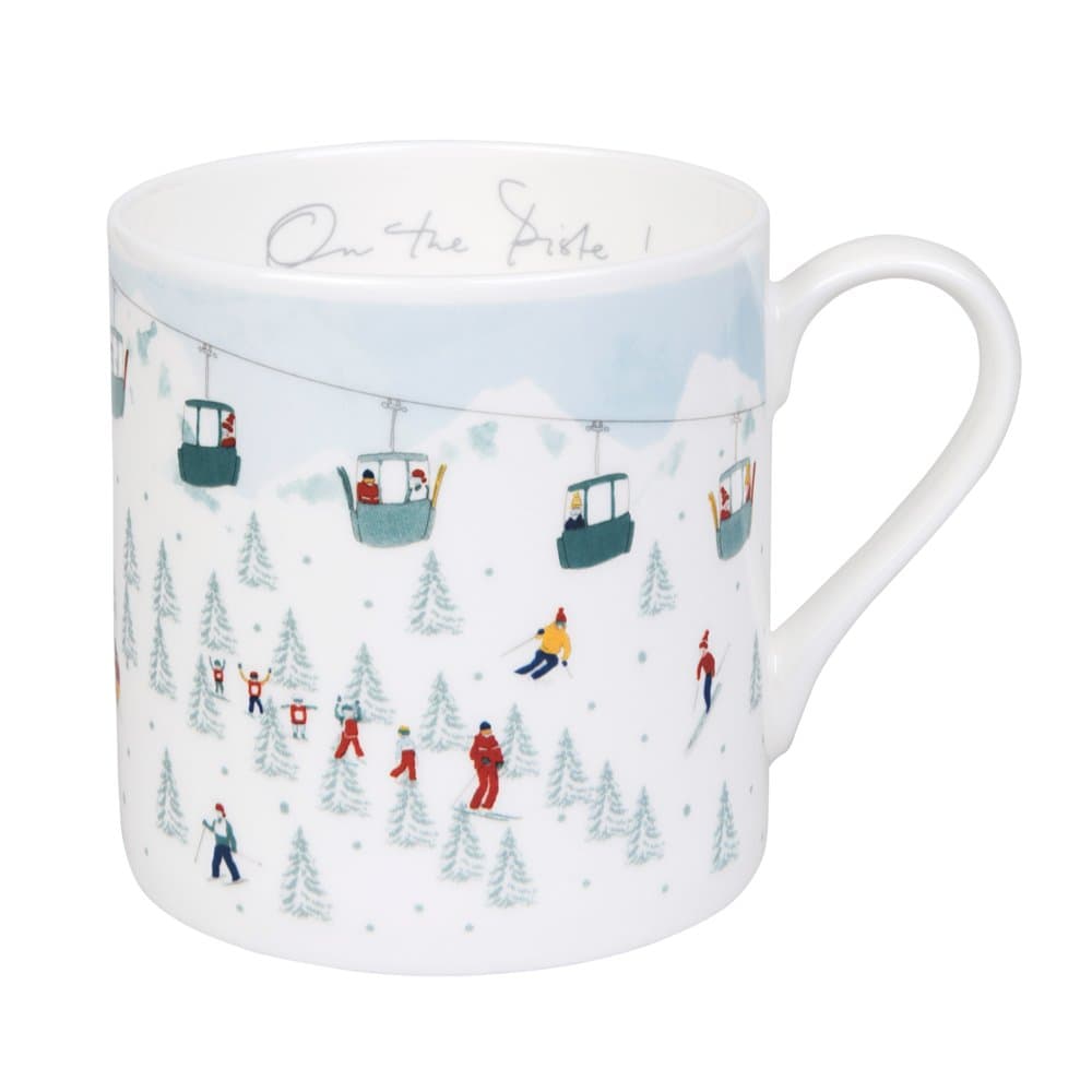 Sophie Allport Skiing On The Piste Mug - Large