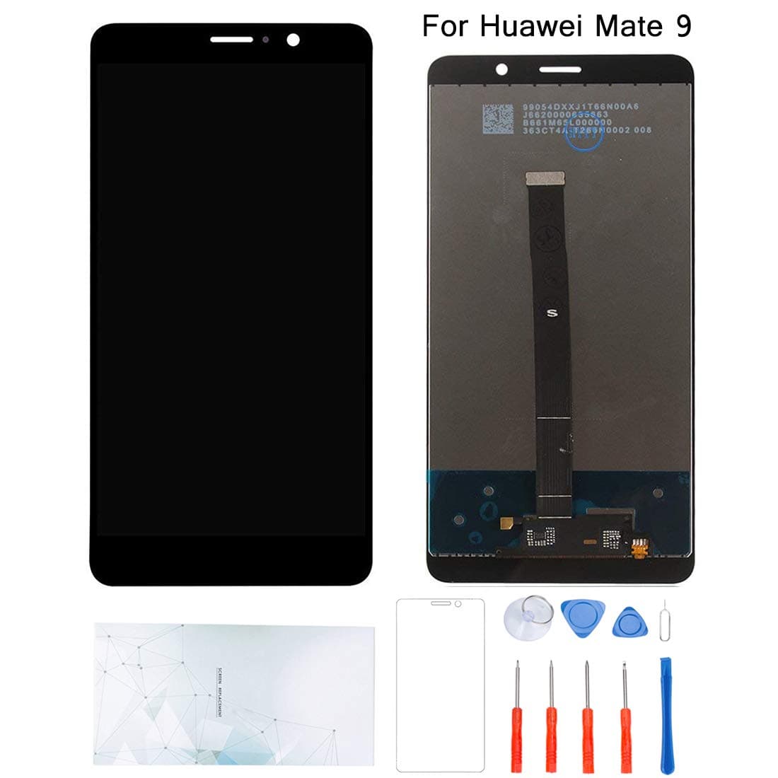 Kosuroum Screen Replacement Compatible for Huawei Mate 9 mate9 MHA-L09 MHA-L29 LCD Glass Display Touch Digitizer Assembly Tools (Black)