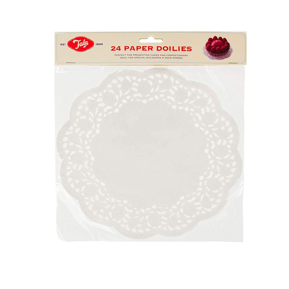 24 Paper Doilies, White | 26cm | Originals