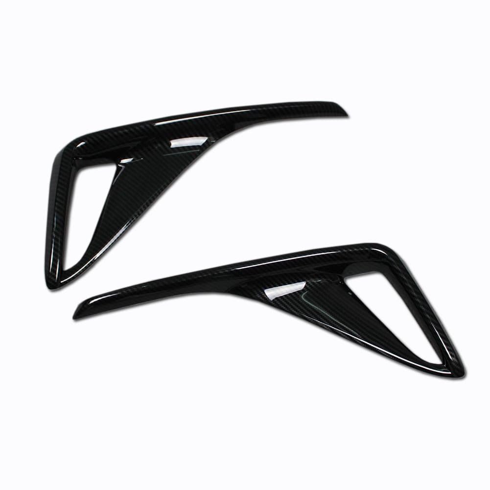 for Toyota C-HR CHR 2017 2018 2019 2020 2021 2022 Rear Fog Light Cover Trims Carbon Fiber Design