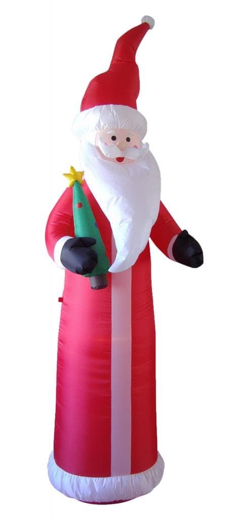 9 Foot Christmas Inflatable Santa Claus with Christmas Tree Yard Decoration