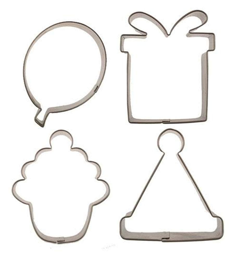 Autumn Carpenter - Cutie Cupcake Cutter Set - Birthday - Includes a Birthday Hat, Cupcake, Present, and Balloon