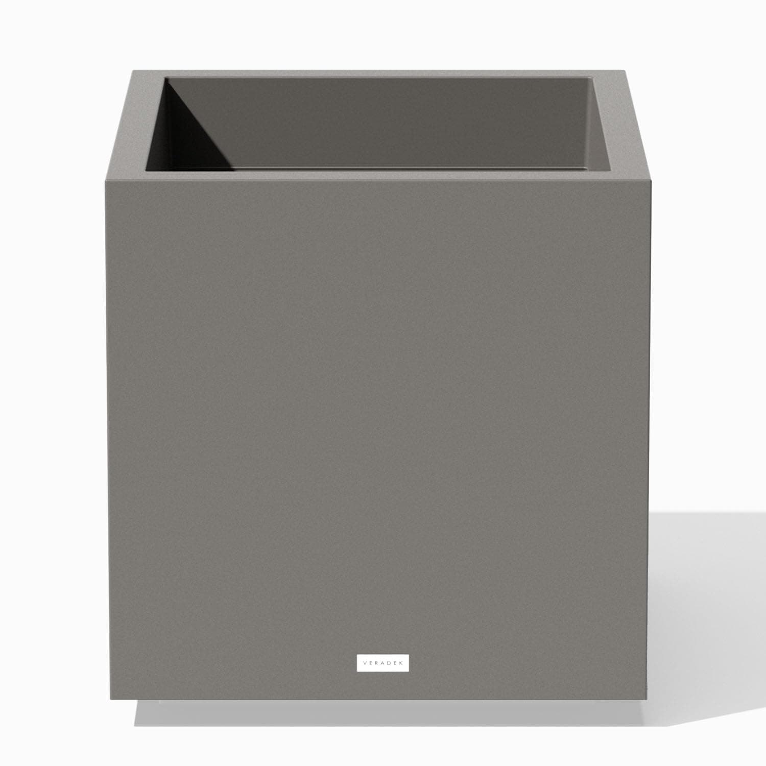 Block Series Cube Plastic Planter - Large Square Planter for Indoor or Outdoor Patio/Garden | Durable All-Weather Use with Drainage Holes | Modern Décor for Tall Plants, Trees, Flowers