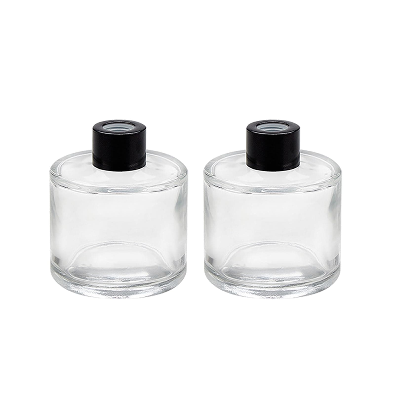 2Pcs 50ml/1.7oz Glass Diffuser Bottles Aroma Bottles Diffusers Vase Fragrance Accessories Use for DIY Replacement Diffuser Sets Craft Projects Wedding Party