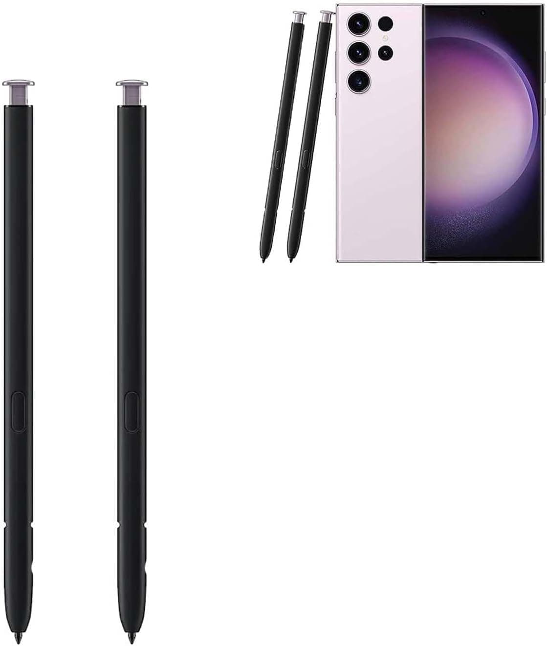 2 Pack for Galaxy S23 Ultra Pen Replacement for Samsung Galaxy S23 Ultra 5G, S23 Ultra S Pen Galaxy S23 Ultra Stylus S Pen Replacement, Without Bluetooth (Purple)
