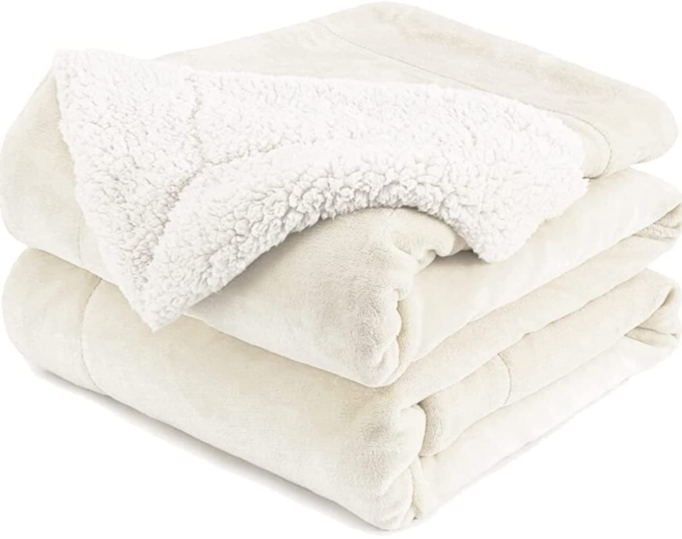 BRANDONN New Born Baby Blankets All Season Fluffy 2 Layered AC Wrapping Sheet Flannel and Sherpa Blanket for Baby Boys and Baby Girls, Toddlers 130 cm x 105 cm, (3-24 Months)…