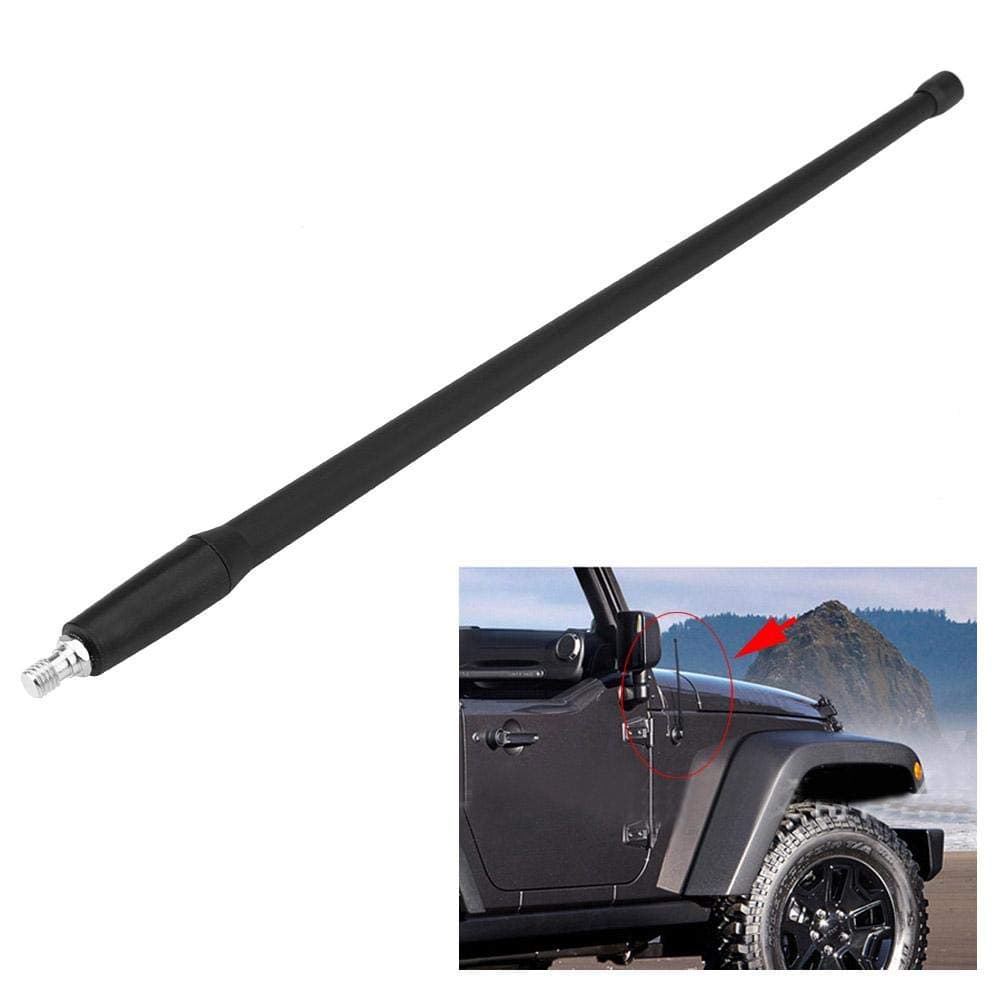 Keenso 13in Car Antenna Aerial Mast Radio AM FM Antenna for JK JKU JL 2008-2017
