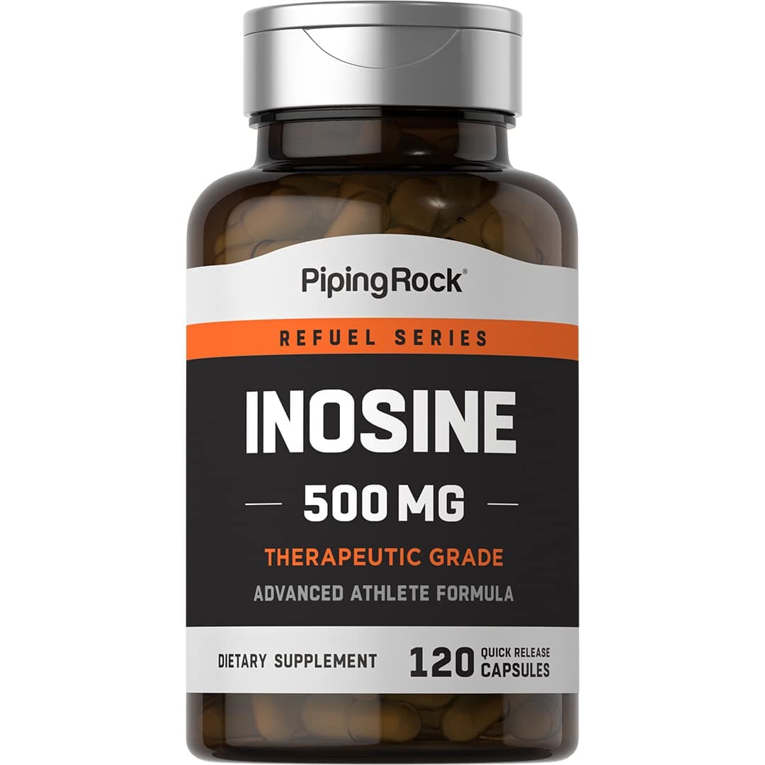 Inosine 500mg | 120 Capsules | Advanced Athlete Formula | Therapeutic Grade | Non-GMO, Gluten Free Supplement