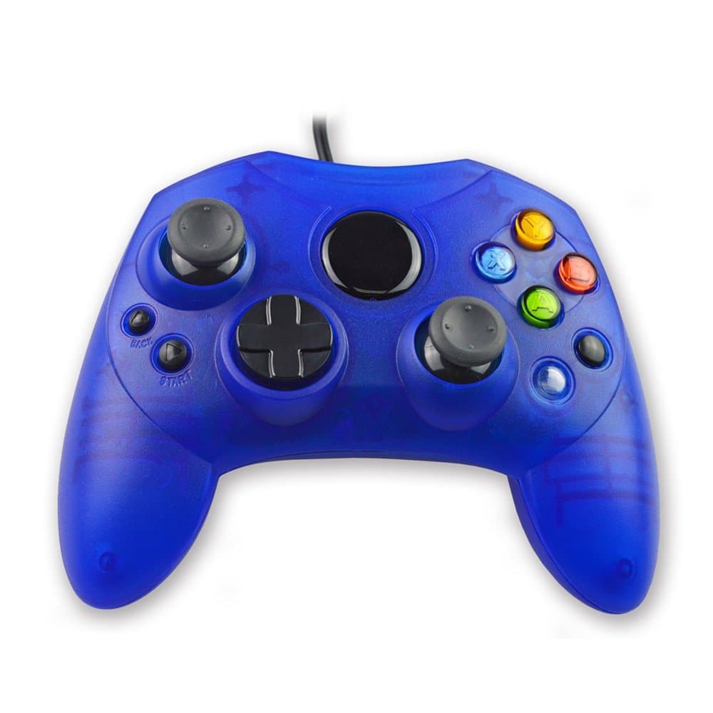 Mekela Classic Wired Controller Gamepad Joysticks for Xbox S Type Console (ClearBlue1)