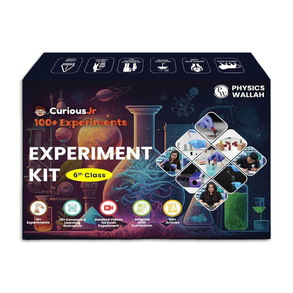Physics Wallah Science Experiment Kit for CBSE Class 6th Students, NCERT Aligned, Science Kit Including Detailed Video and Lab Manual, Physics and Chemistry Experiments, Developed By PW Faculty