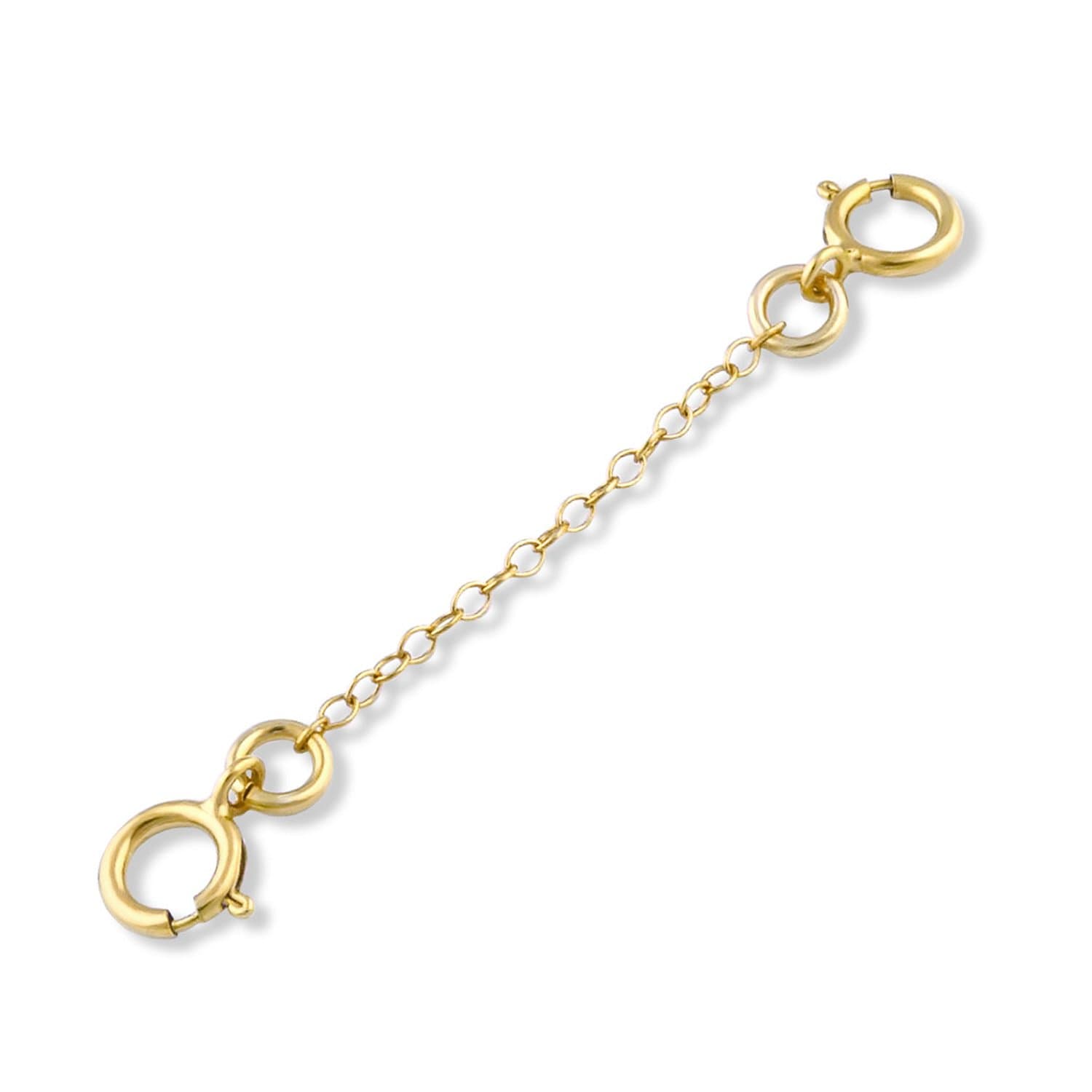 14k Gold Filled 1mm Bracelet Safety Chain | Available Lengths 1", 2", 3" | Safety Chain for Your Bracelet, Necklace, Anklet and Other Jewelry