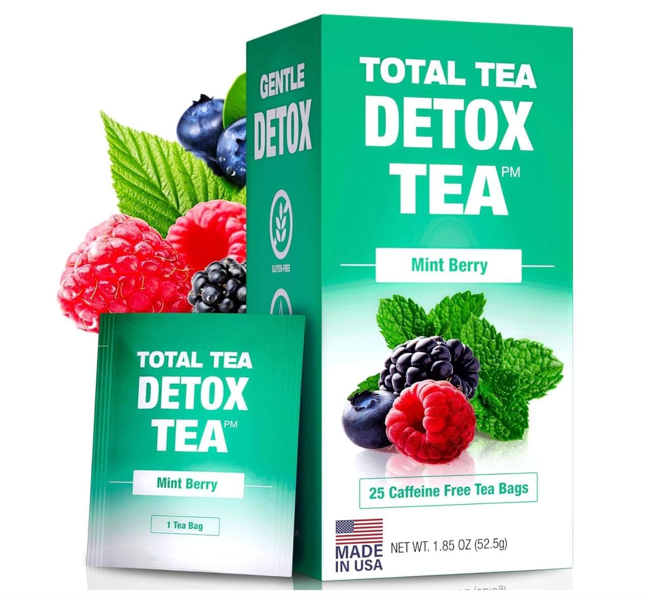 Slimming Detox Tea for a Healthy Weight Support - Caffeine Free - Herbal Tea with Chamomile, Hibiscus, Ginger Root for Colon Cleanse - Natural Fruit Tea for Digestive Health