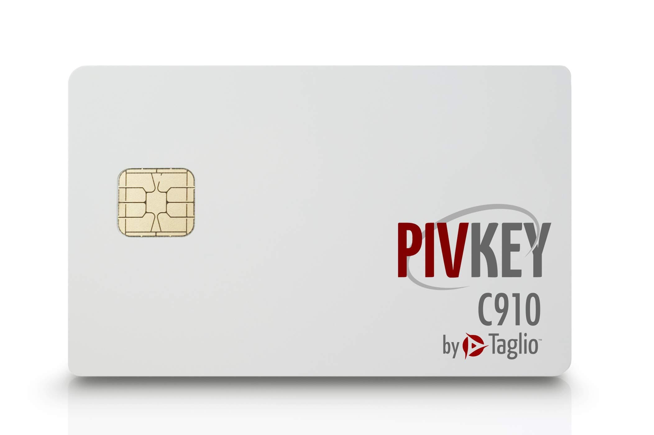Taglio PIVKey C910 Certificate Based PKI Smart Card for Authentication and Identification, Dual Interface Contact/Contactless Smart Card, Supports Windows PIV Drivers, Standard ISO.