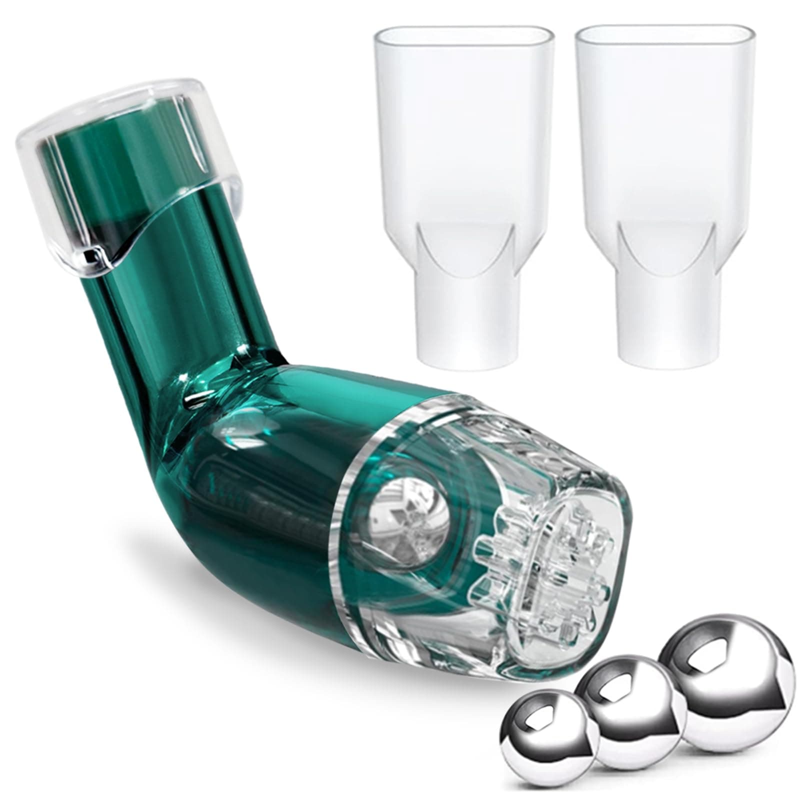 Flutter Valve, Breathing Exercise Device for Lungs, Adjustable Resistance Natural Mucus Clearance, Portable Lung Exerciser Device | Breathing Trainer