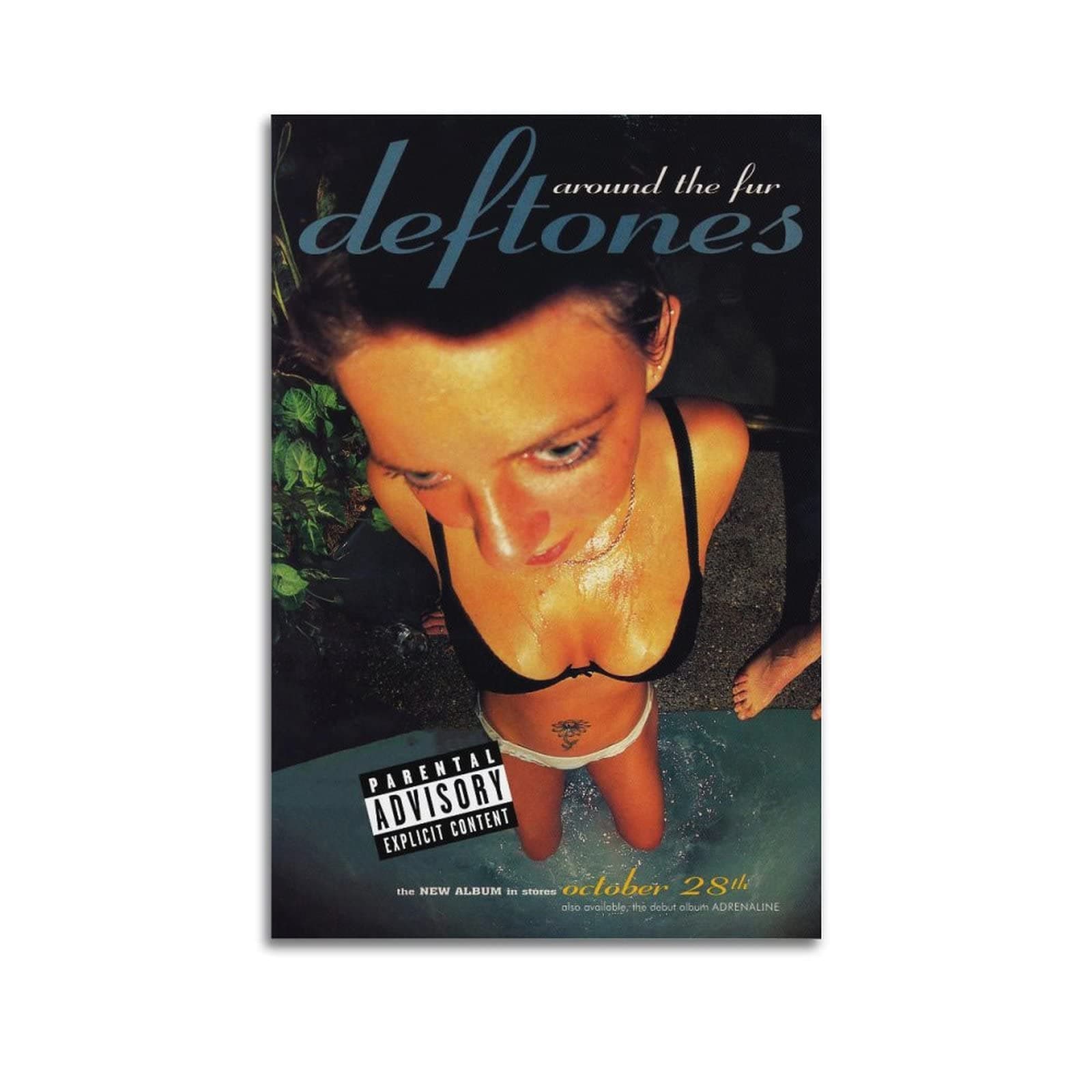 ZKIDS Deftones Poster Album Cover Music Posters for Bedroom Aesthetic Poster Decorative Painting Canvas Wall Art Living Room Posters Bedroom Painting 12x18inch(30x45cm)