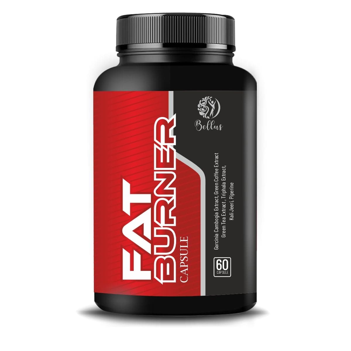 Bellus Fat Burner Capsules 1000 Mg | Weight Loss Supplement with Garcinia Cambogia, Green Coffee Beans, Green Tea Extract, Belly Fat Burner for Men and Women - Pack of 1