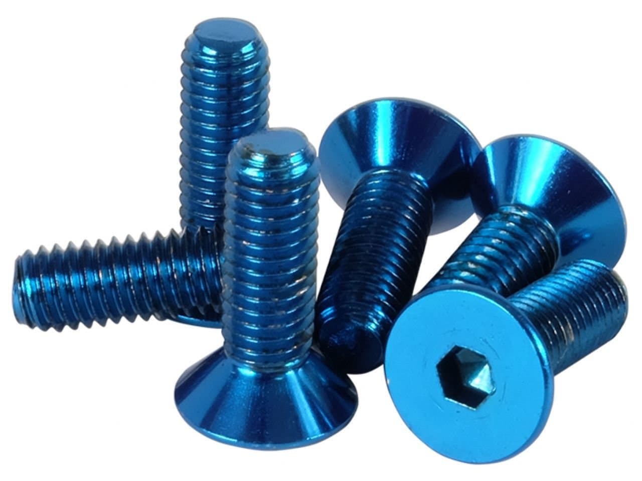 NRG Innovations SWS-100BL Steering Wheel Screw Kit (Upgrade Blue"CONICAL")