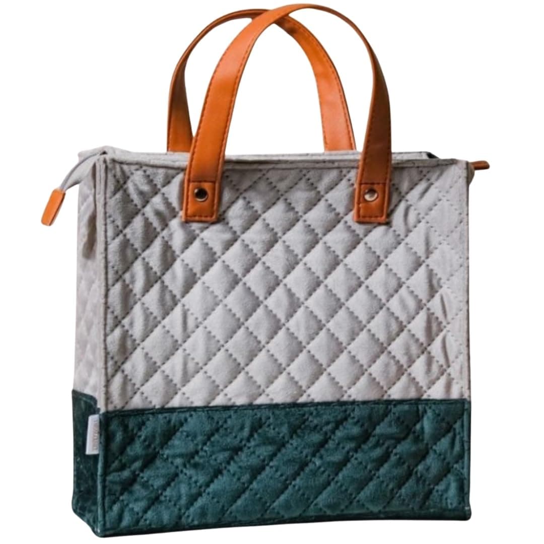 Tote Bags: Beach Bags, Reusable Grocery Shopping Bag, Waterproof Lining, Retro Flax