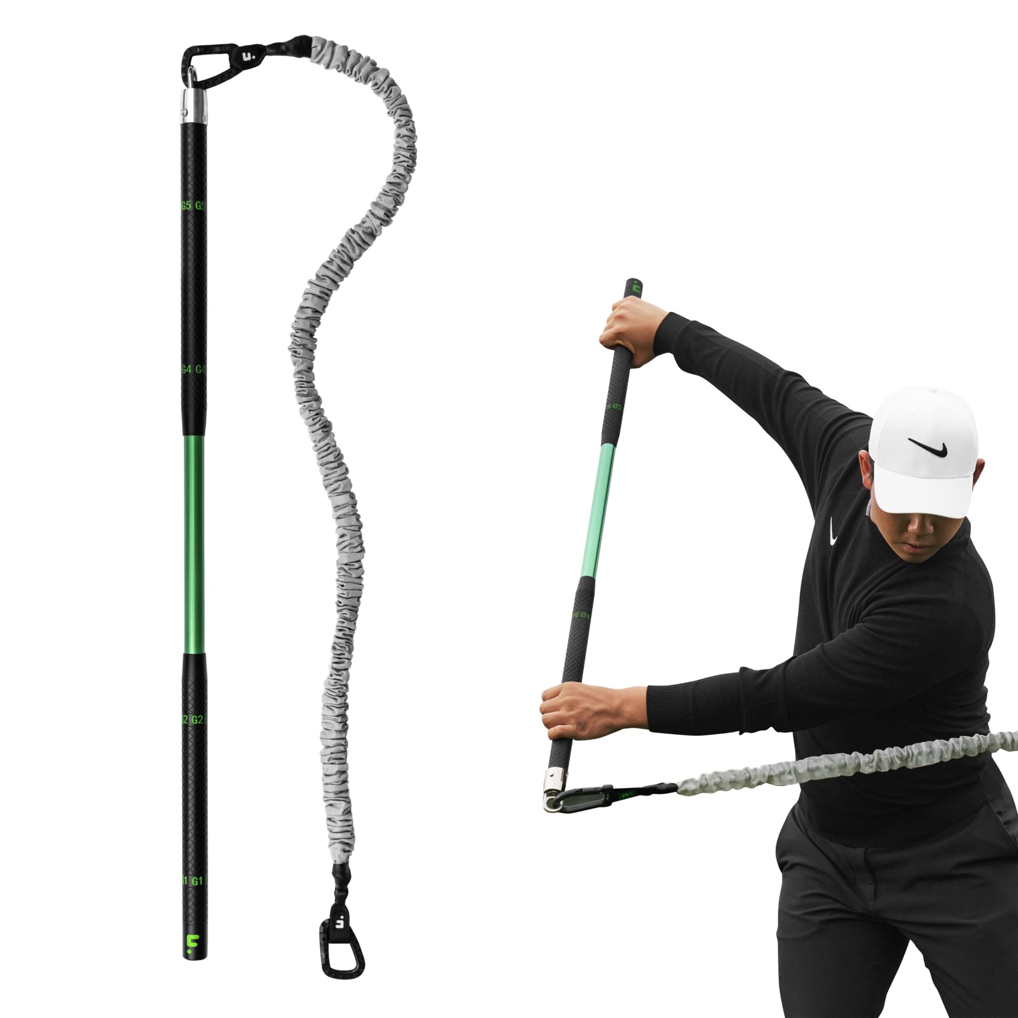 GolfForever Golf Swing Trainer Aid as seen in Netflix - Full Swing | Official Golf Fitness System of PGA Tour | Premium Golf Training Equipment Proven by Scottie Scheffler to Improve Swing Posture