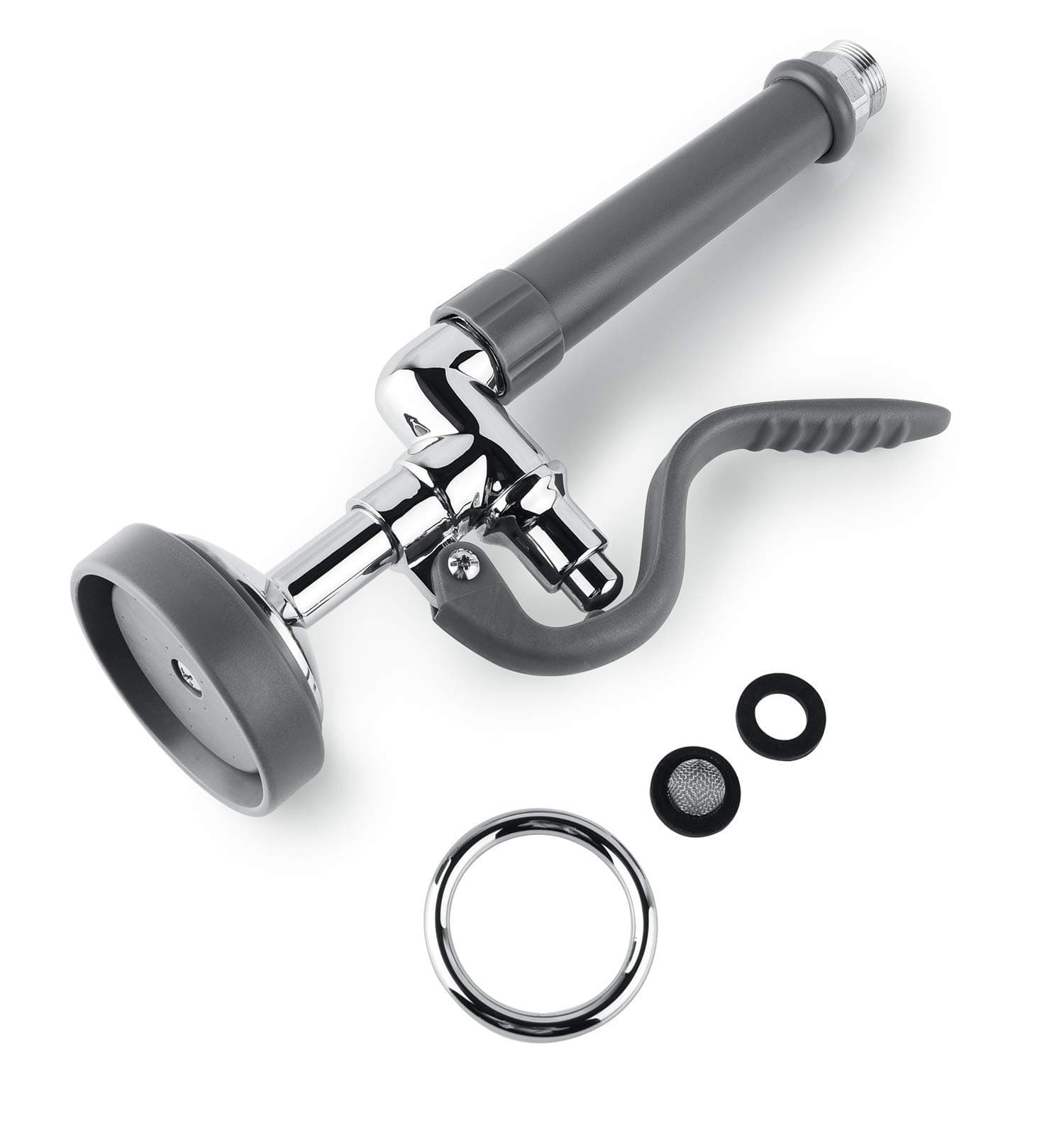 CWM IMLEZON Pre Rinse Sprayer Commercial Sink Faucet Spray Valve Chrome Finished (Grey)