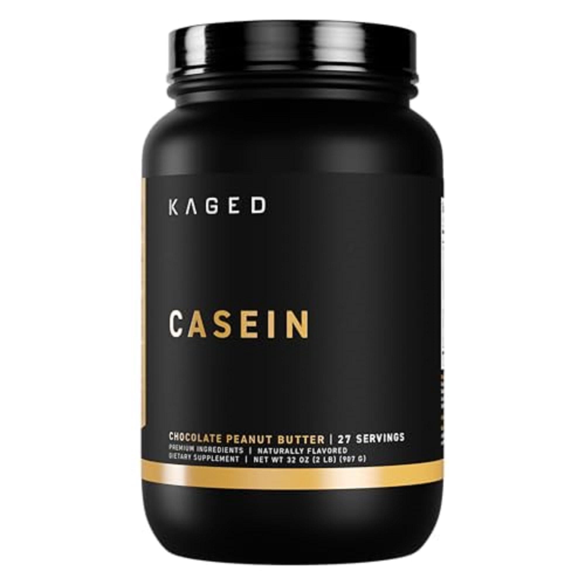 Kaged Muscle, Premium Kasein Protein Powder, Micellar Casein, Vanilla, Banned-Substance Free, Protein Supplement, Build Muscle, Boost Recovery, Casein, Chocolate PB, 25 Servings