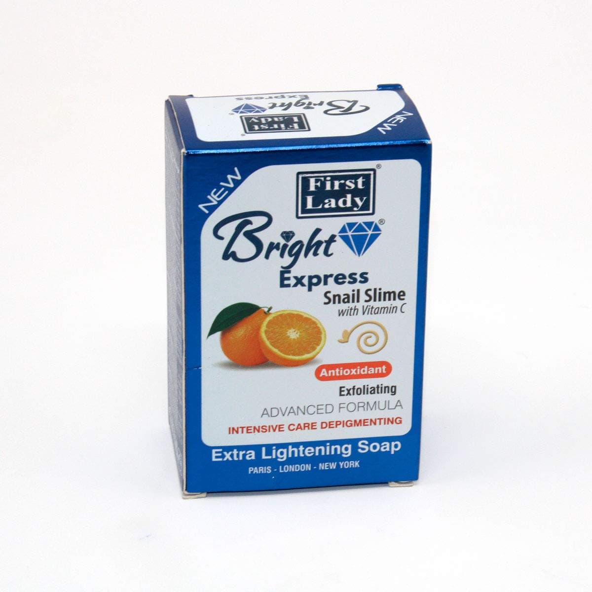 Bright Express Vitamin C with Escargot Extra Skin Brightening Exfoliating Soap Bar 200g - Hyper Pigmentation, Melanin, Melsama, Dark Spot, for Radiant skin, Collagen