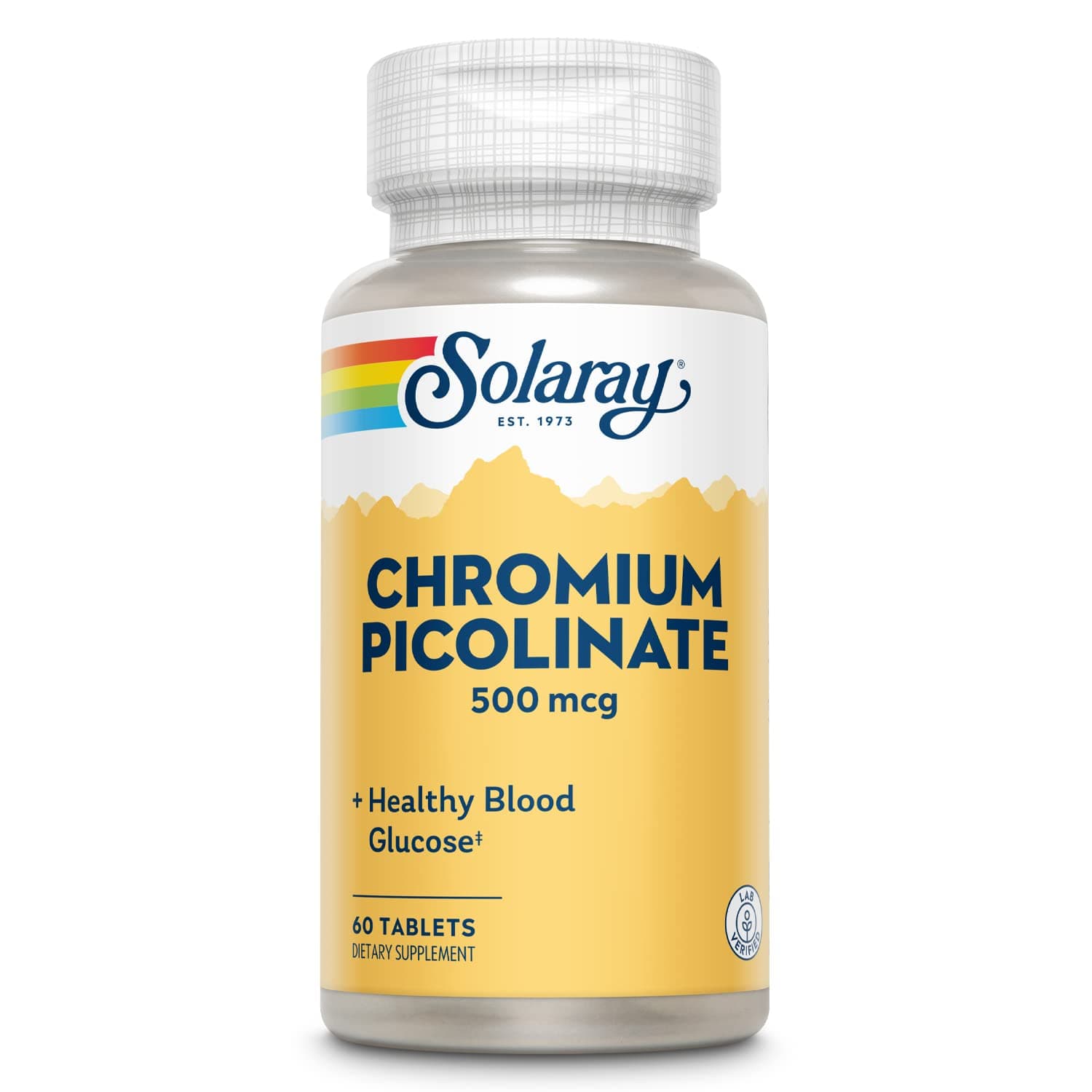 Solaray Chromium Picolinate Tablets, 500 mcg, 60 Count