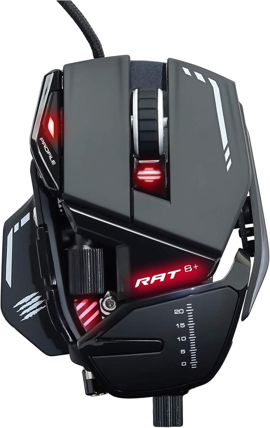 MAD CATZ R.A.T. 8+ Gaming Mouse (USB/Black/16000dpi/11 Buttons) - MR05DCINBL000-0