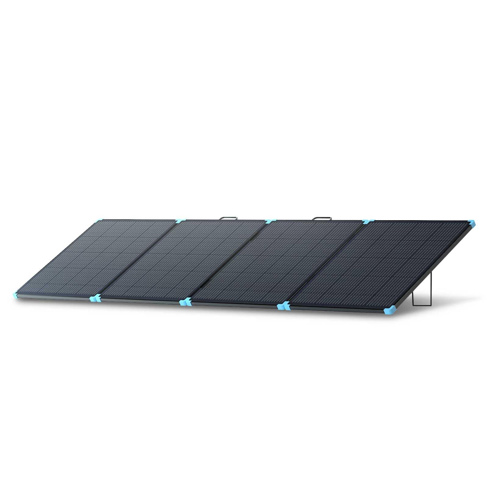 400W Portable Solar Panel Suitcase, 23% High Efficiency Foldable Solar Charger for Power Station, Durable for Decades, with Sturdy Kickstands, IP67 Waterproof for RV Camping Off-Grid Blackouts