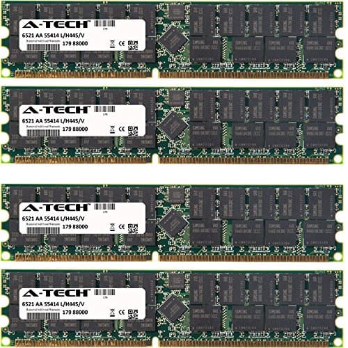 A-Tech 8GB KIT (4 x 2GB) for Tyan Transport Series GT20 B3870, GT24 B2881, GT24 B2891, GX28 B2881, GX28 B2882, TA26 B2882T26, TA26 B3892, TX46 DIMM DDR ECC Registered PC-3200 400MHz Server RAM Memory