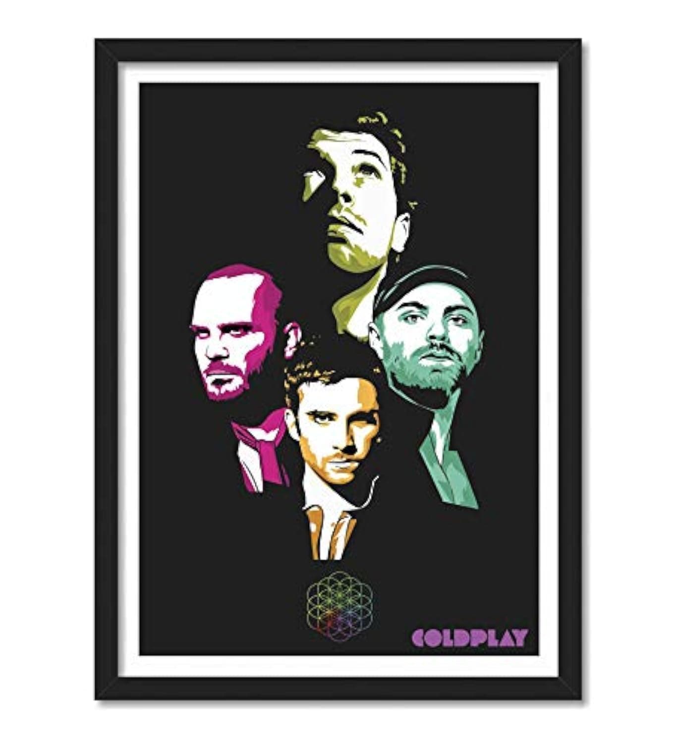 Good Hope - Coldplay Chris Martin Framed Acrylic Glass Poster (10 Inch X 13 Inch, Multicolour)