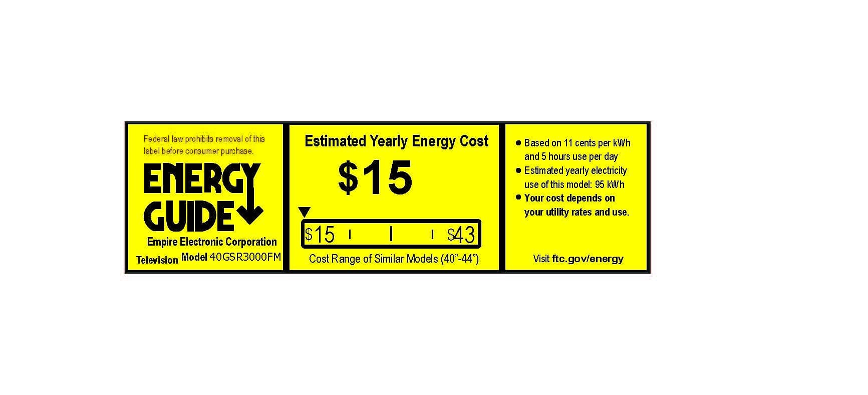 Polaroid 40GSR3000FM 40" LED TV (Black)