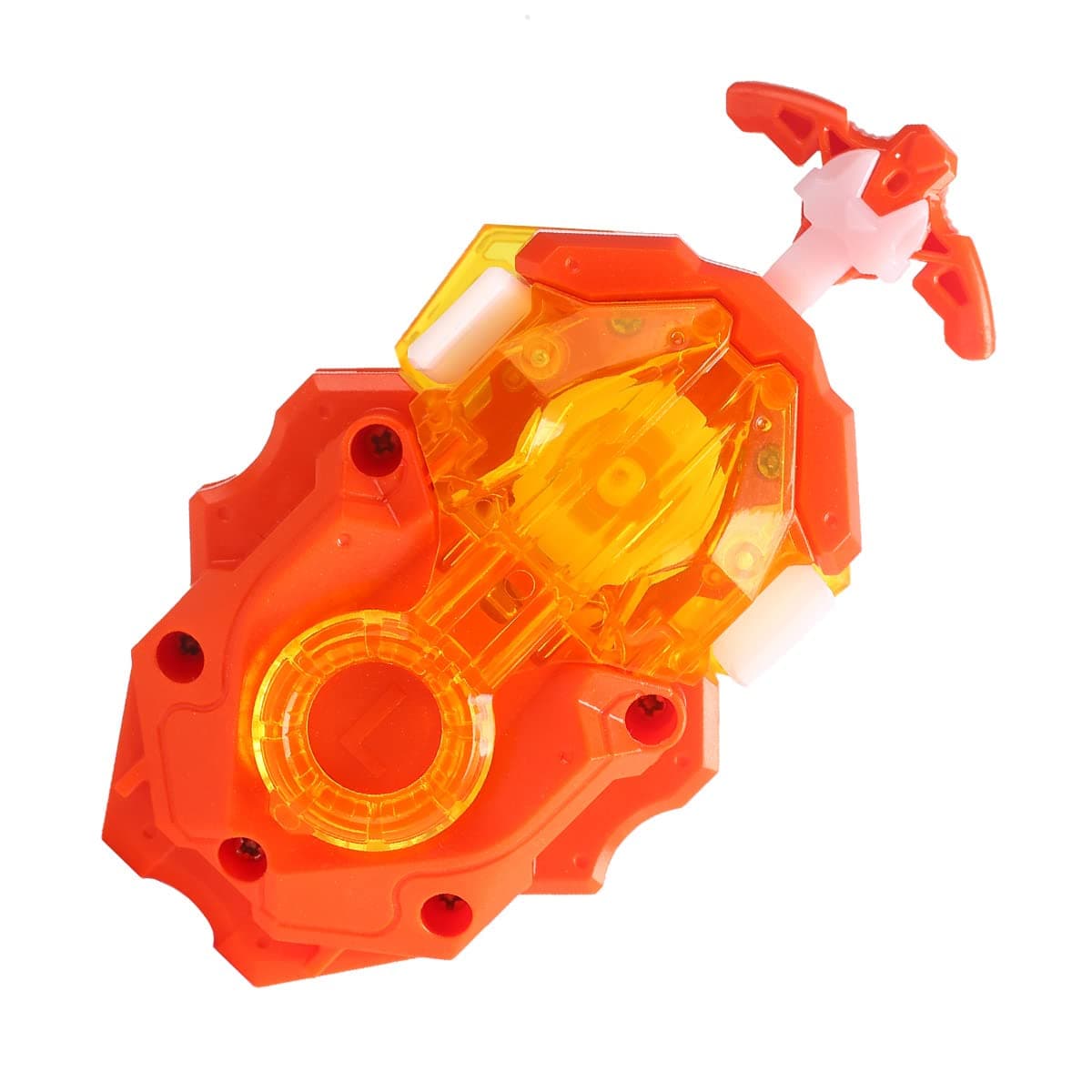 Battling Tops B-184, Two-Way Launcher, DB Layer System Pull-Wire Launcher (Orange)