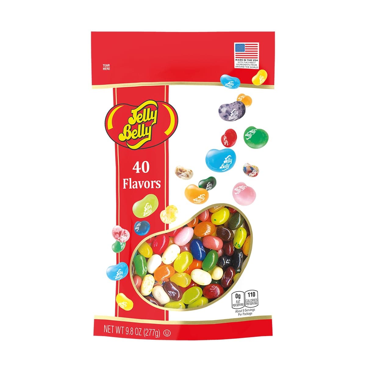 Jelly Beans Resealable Bag 277g (9.8oz) (40 Assorted Flavours)