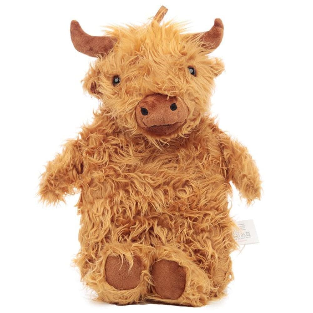 Snuggables Highland Cow 1L Novelty Cover Hot Water Bottle Brown