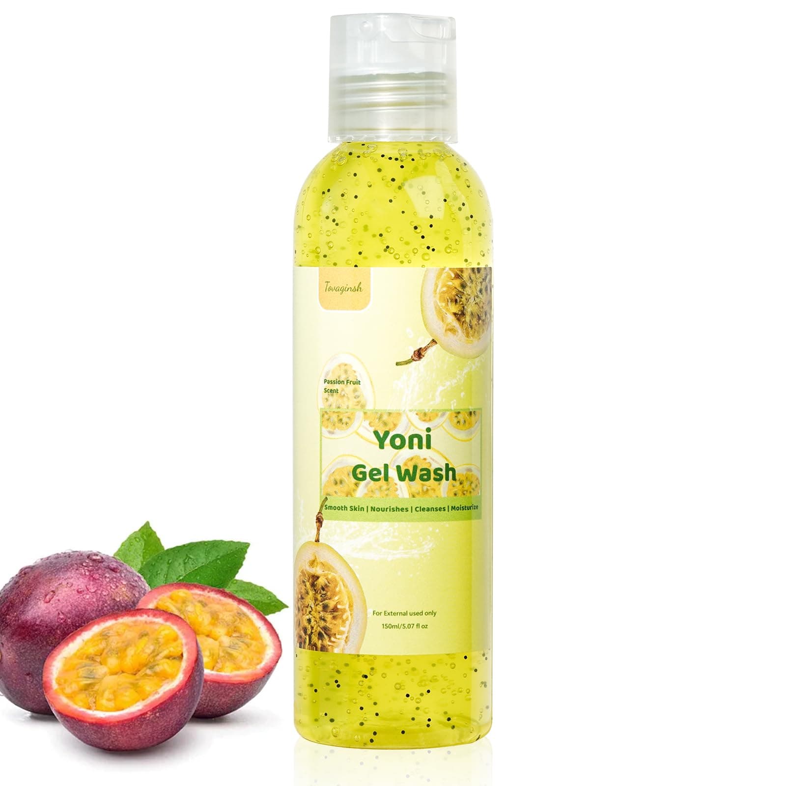 Yoni Wash Femenine Wash for Women pH Balanced, Yoni Cream for Hygiene Feminine, Natural Organic Passion Fruit Juice Body Wash