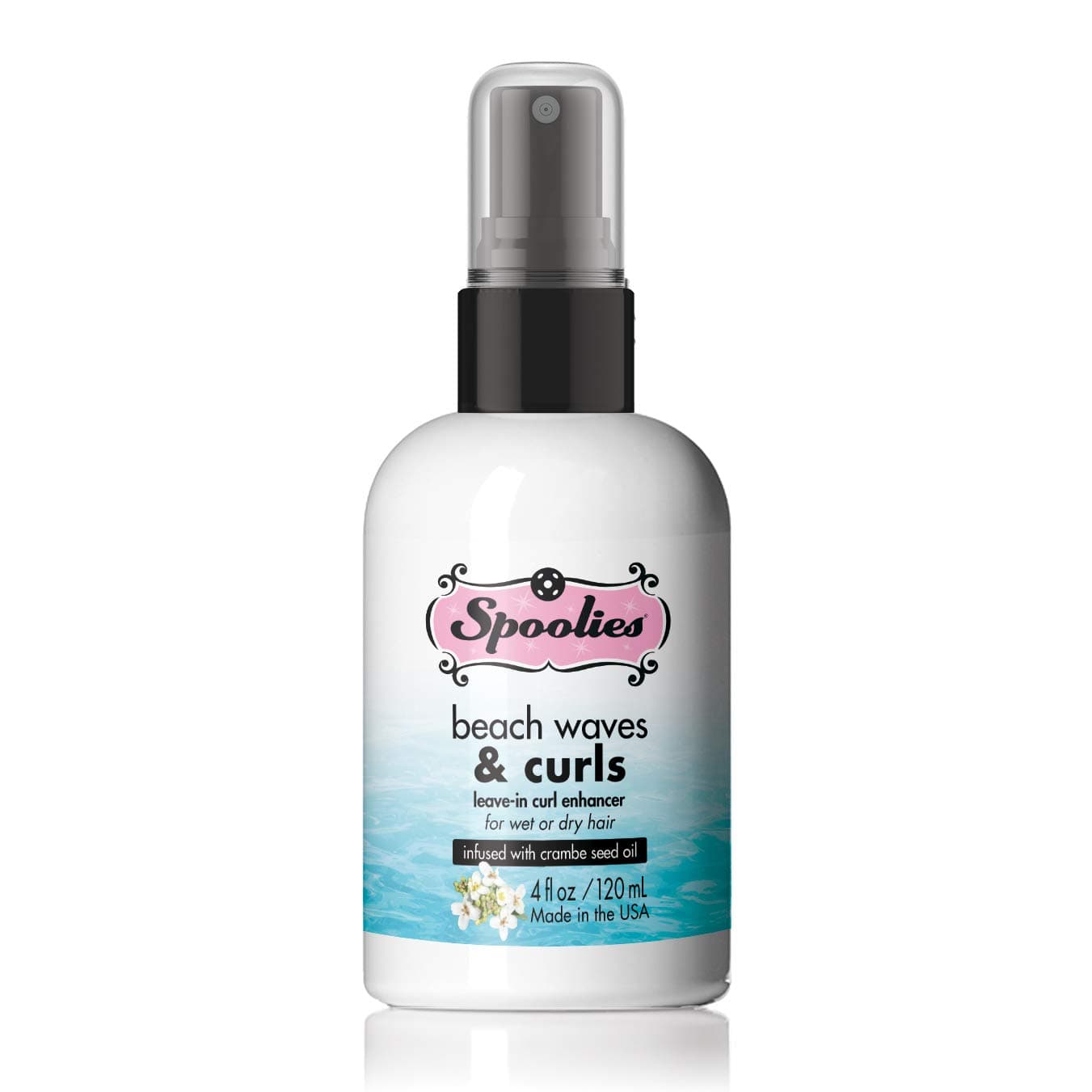 Beach Waves & Curls, Leave-in Curl Enhancer - for wet or dry hair treatment, with essential oils. Safe for color-treated hair, Condensed, Made in USA