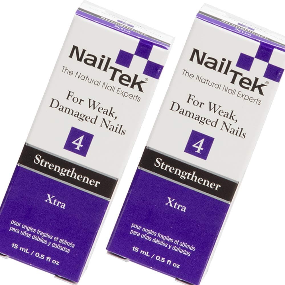 Xtra 4, Nail Strengthener for Weak and Damaged Nails, 0.5 oz, 2-Pack