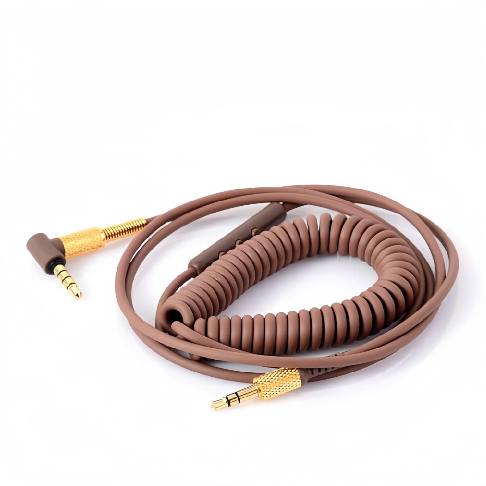 Replacement Audio Cable for Marshall Major II Monitor MID Headphones Cord with Mic & Volume Control Remote (Brown)