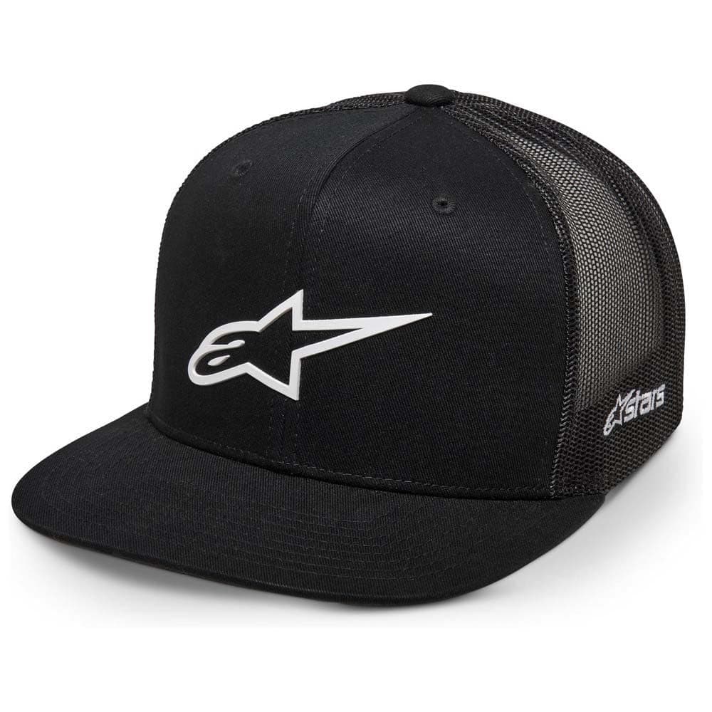 1214-81723-1020-OS: 3D Ageless Trucker Hat Black/White