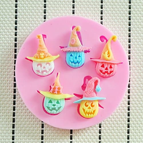 Martha Art Craft - Sugarcraft Decorating Kit Halloween Molds Silicone Silicone Cake Mold Cake Cookie Chocolate -Silicone Soap Mold Silicone Theme Halloween (Random Color) By Paradise Smile