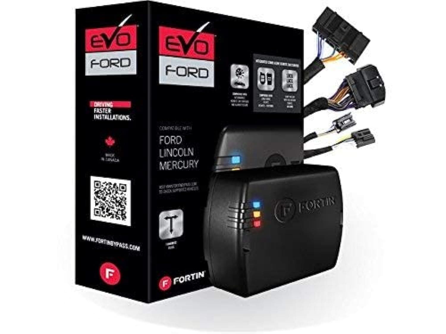 EVO-FORT4 Stand-Alone Add-On Remote Start Car Starter System For Ford IKT Round Metal Key Vehicles
