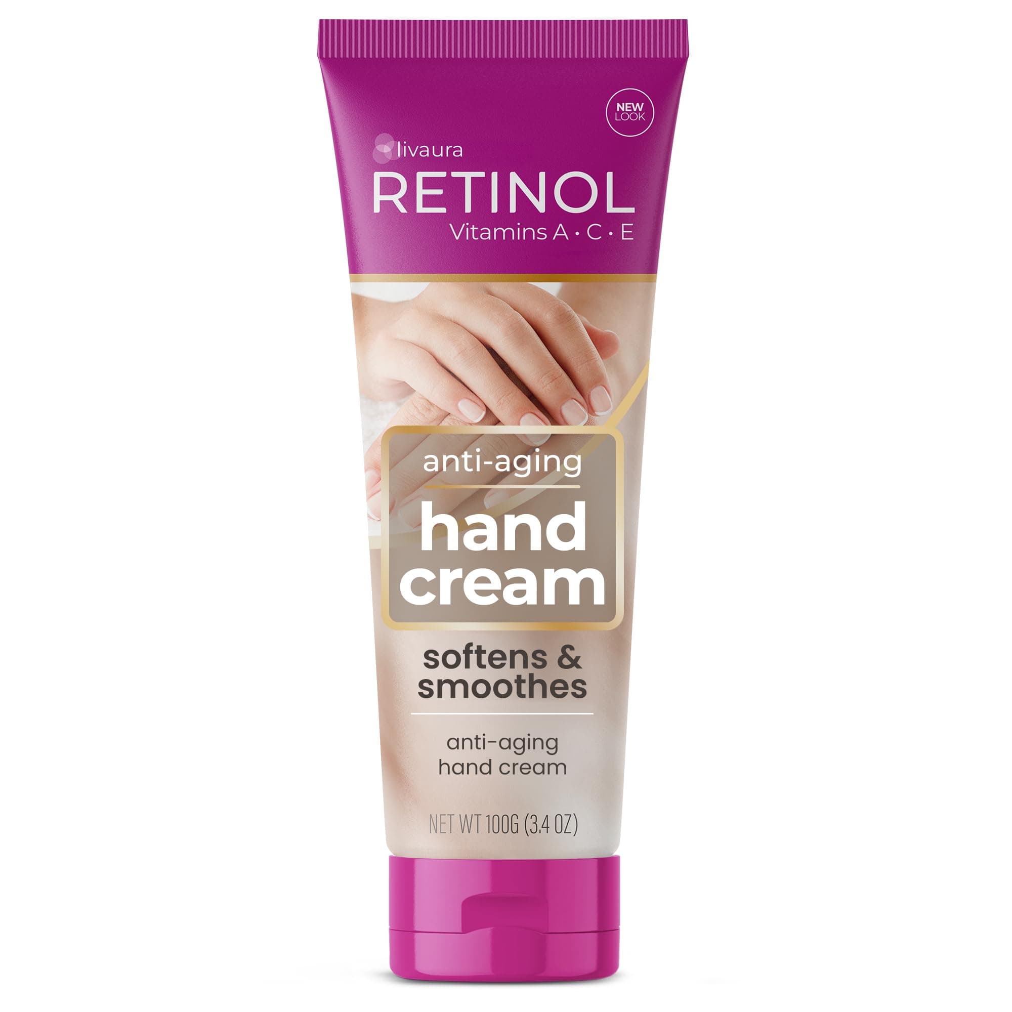 LIVAURA Retinol Anti-Aging Hand Cream – The Original Retinol Brand For Younger Looking Hands –Rich, Velvety Conditions & Protects Skin, Nails & Cuticles – Vitamin A Minimizes Age’s Effect on Skin